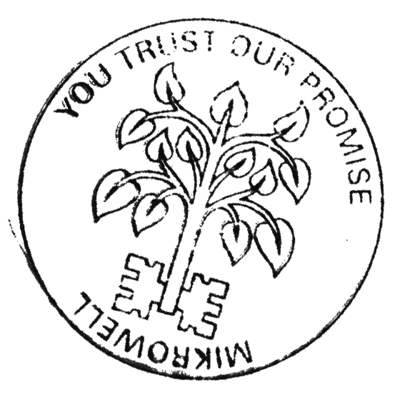 Mikrowell Stamp of Highest Authority